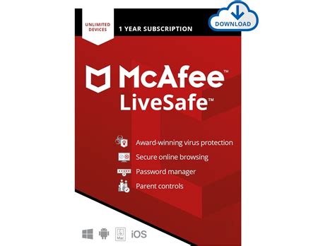 mcafee livesafe uk